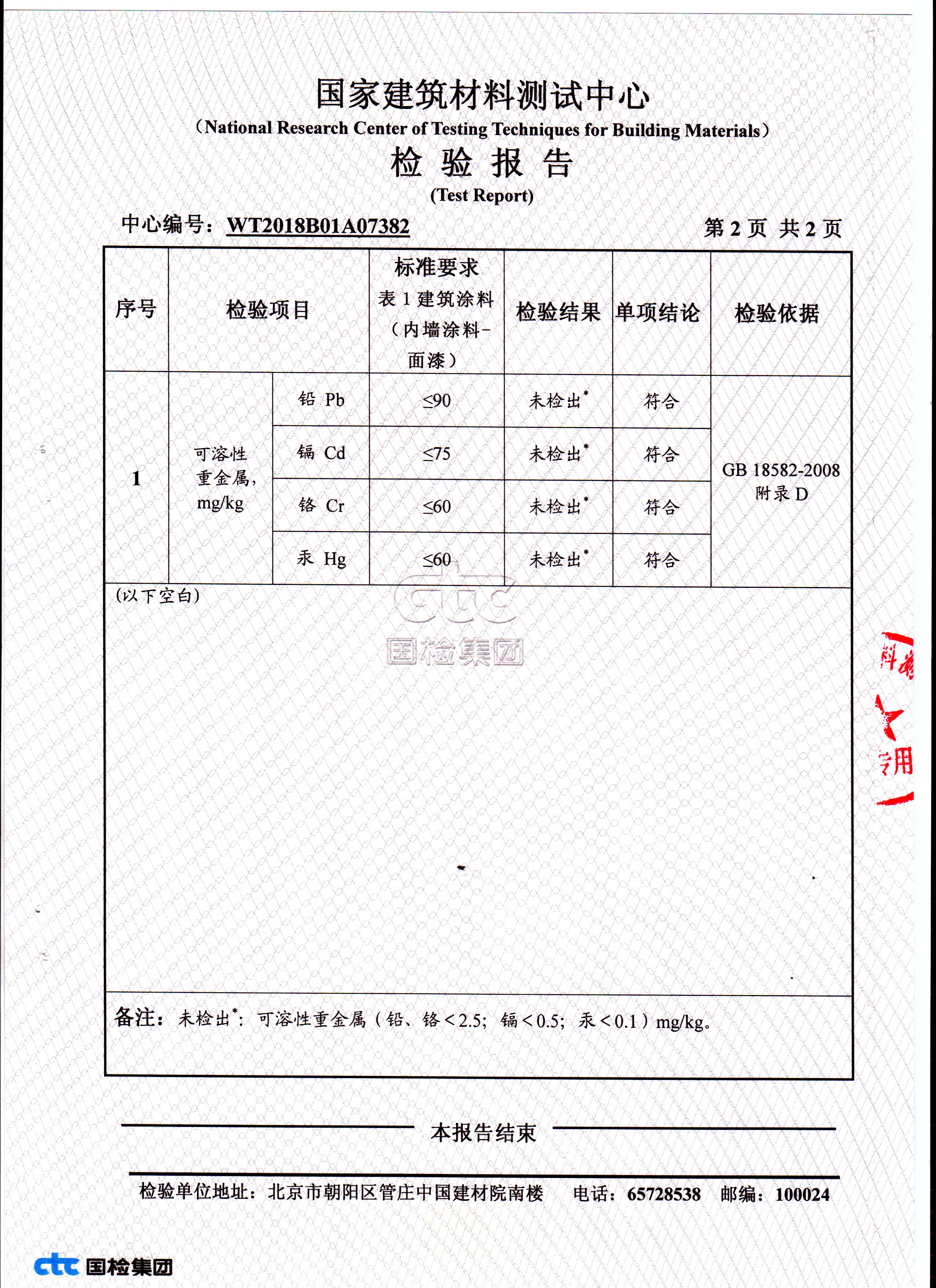 無毒無害檢測報(bào)告